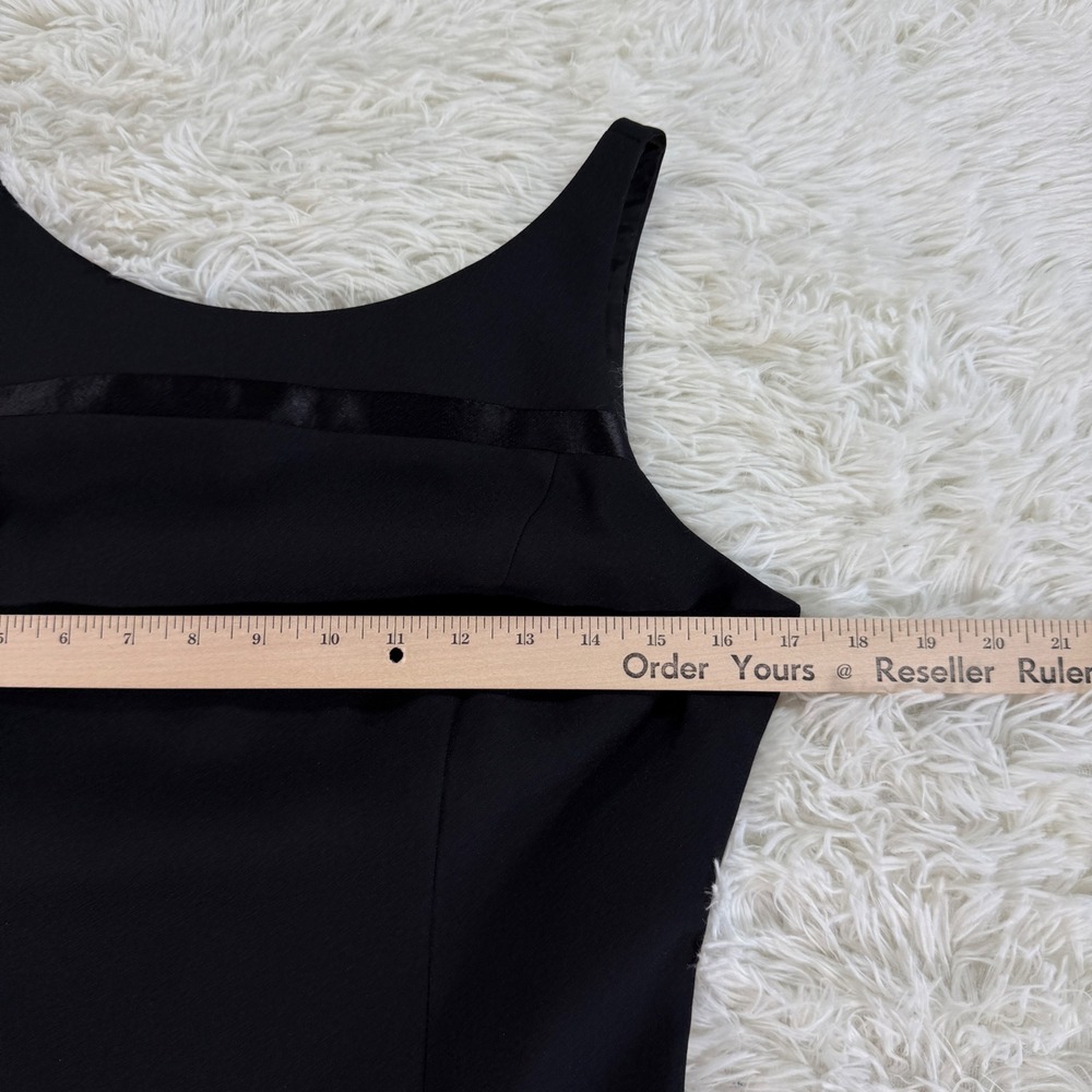 Vintage Andrea Polizzi for Rex Lester Black Sleeveless Sheath Dress Size 8‎ LBD - Picture 8 of 13